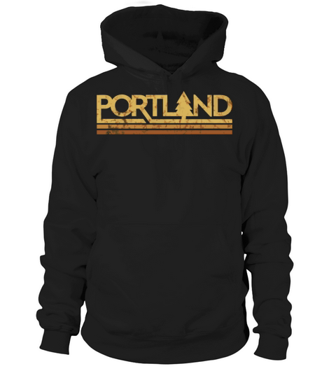 Retro Vintage Portland Oregon Hoodie Unisex