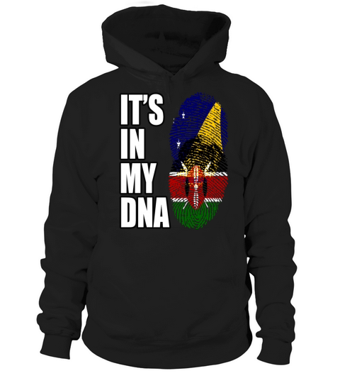 Tokelauan And Kenyan Mix Heritage DNA Flag Hoodie Unisex
