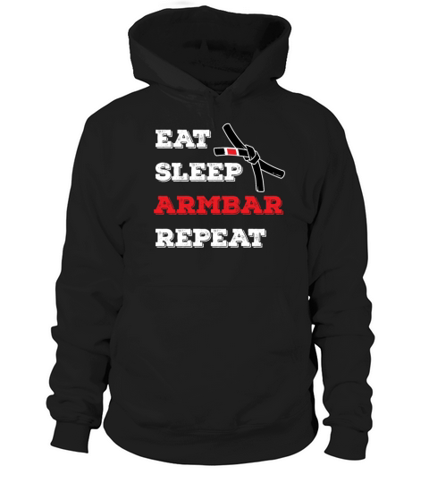 Vintage BJJ Eat Sleep Armbar Repeat Grappling Jiu Hoodie Unisex