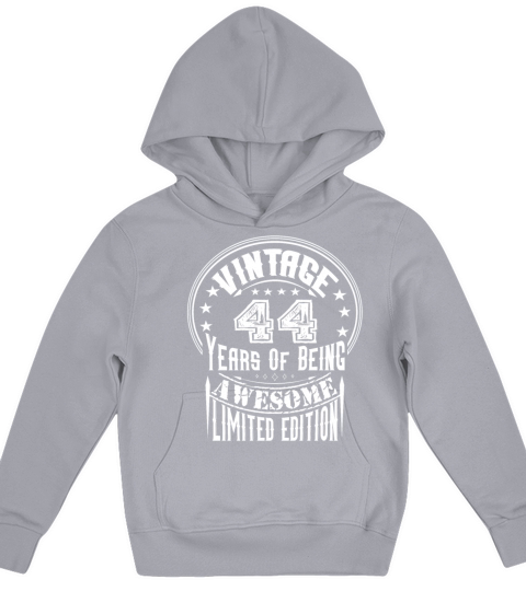 Vintage 44 Years Of Being Awesome Limited Edition Kids Hoodie