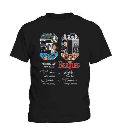60 years of The Beatles 1960 2020 signatures autographed shirt Kids T-Shirt