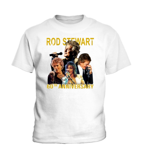 60th Anniversary Rod Stewart 1960 2020 Signatures shirt Kids T-Shirt
