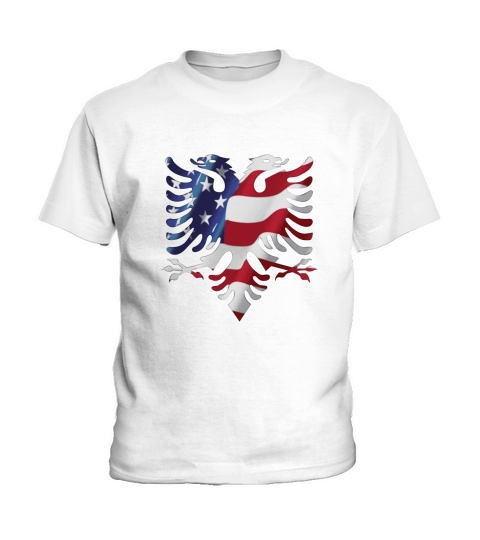Albanian American Eagle T-Shirts Kids T-Shirt