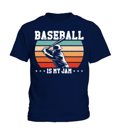 Baseball Fan Retro Vintage Batter Kids T-Shirt