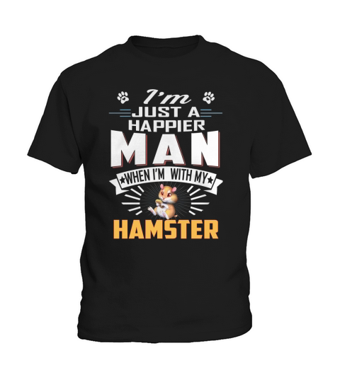 Happier Man With HAMSTER Kids T-Shirt