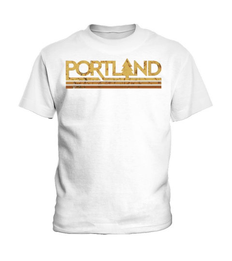 Retro Vintage Portland Oregon Kids T-Shirt