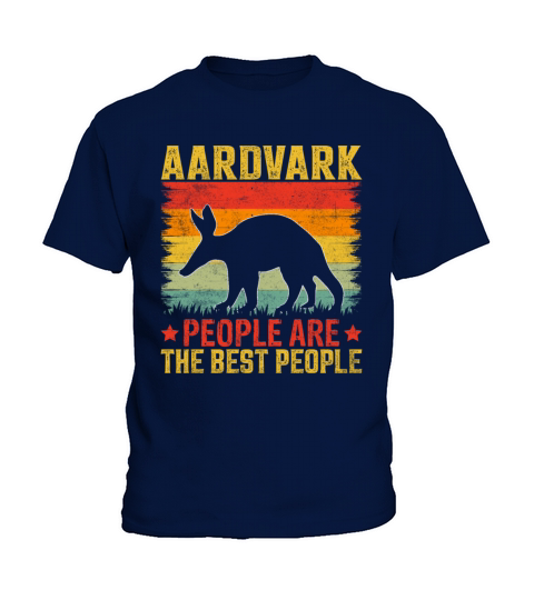 Retro Vintage Style Aardvark People Kids T-Shirt