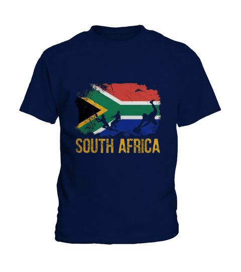 South African flag rugby players T-Shirt Kids T-Shirt