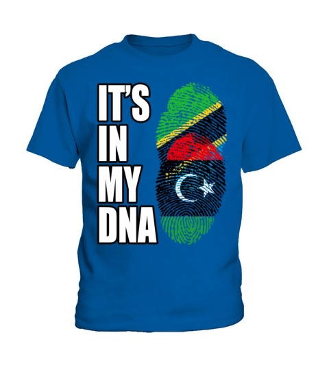 Tanzanian And Libyan Vintage Heritage DNA Flag Kids T-Shirt