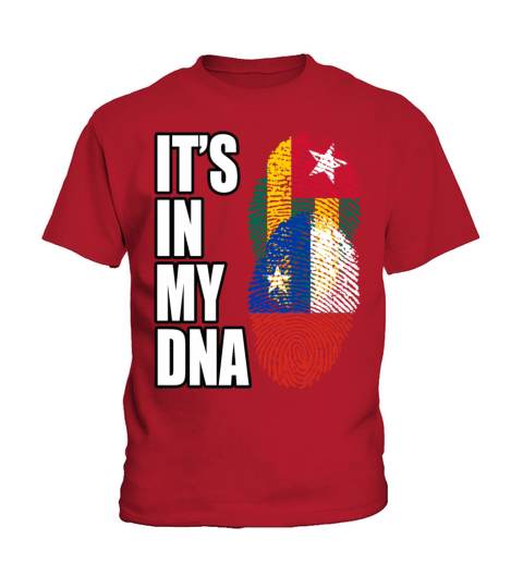 Togolese And Chilean Mix Heritage DNA Flag Kids T-Shirt