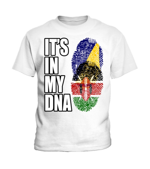 Tokelauan And Kenyan Mix Heritage DNA Flag Kids T-Shirt