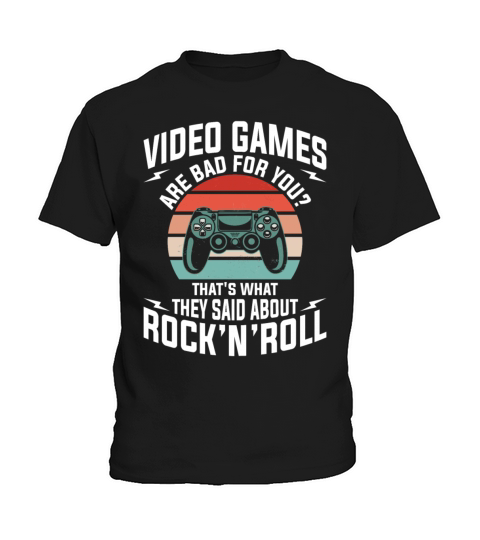 Video Games Are Bad For You - Classic Video Games Kids T-Shirt