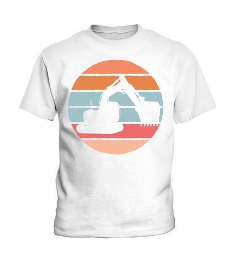 Vintage Retro Excavator Kids T-Shirt