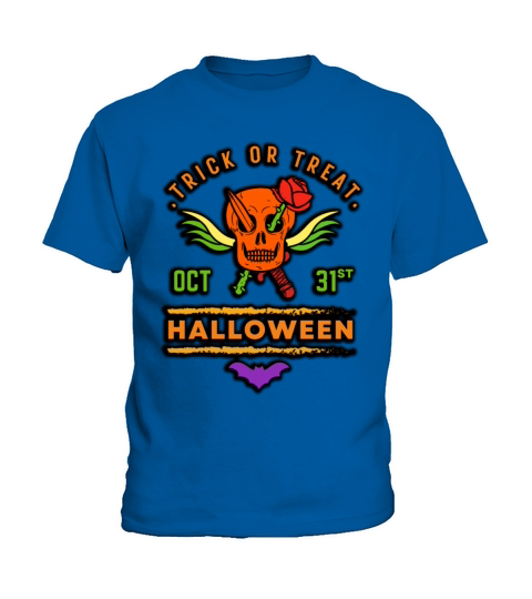 Winged Devil Skull Halloween 2022 October Kids T-Shirt
