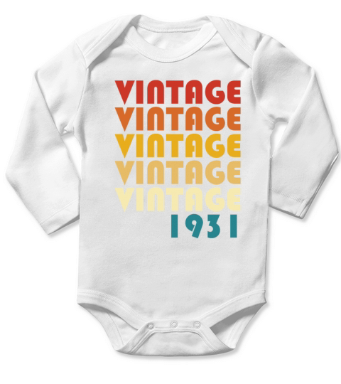 1931 VINTAGE Long Sleeve Baby One-Piece
