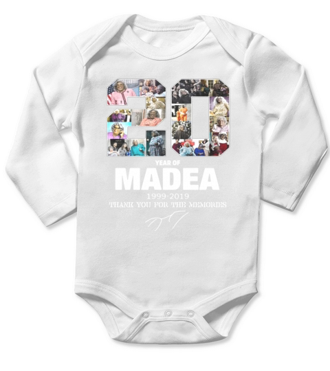 20 years of Madea Thank you for memories t-shirt Long Sleeve Baby One-Piece
