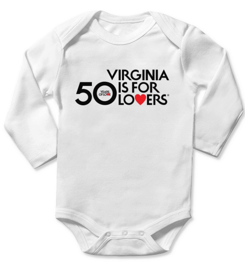 50 Years Of Love Virginia Is For Lovers shirt Long Sleeve Baby One-Piece