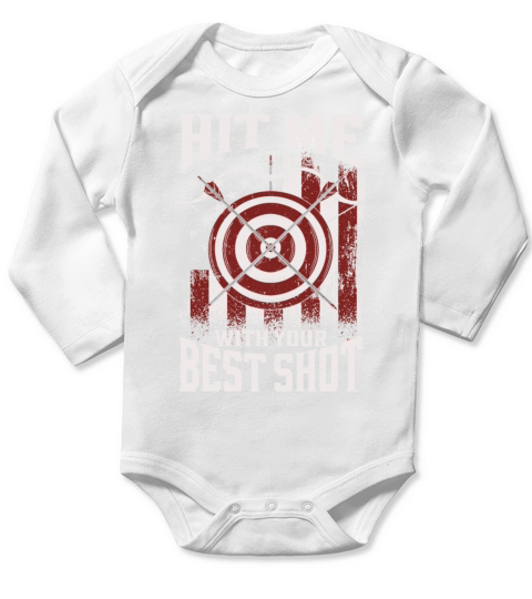 Archery Bow Archer Vintage Long Sleeve Baby One-Piece