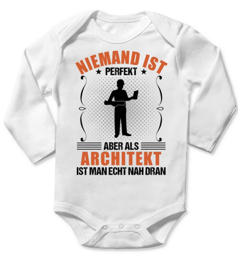 Architect Funny Quote Craftsman Gift Long Sleeve Baby One-Piece