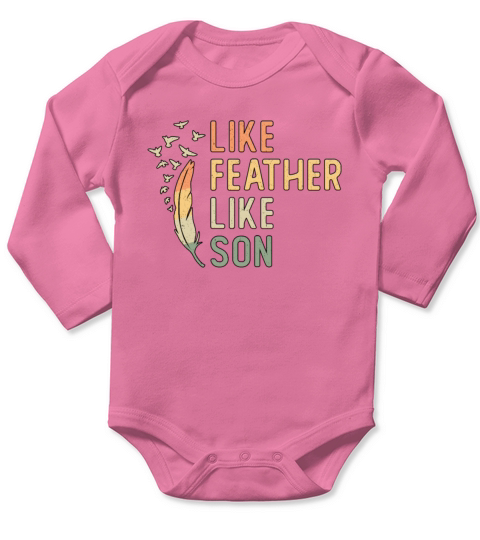 Bird Watching Like Feather Like Son Bird Watcher Long Sleeve Baby One-Piece