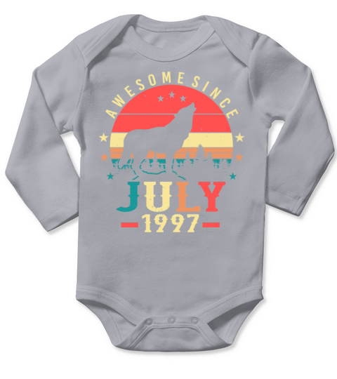 Born In July 1997 Long Sleeve Baby One-Piece
