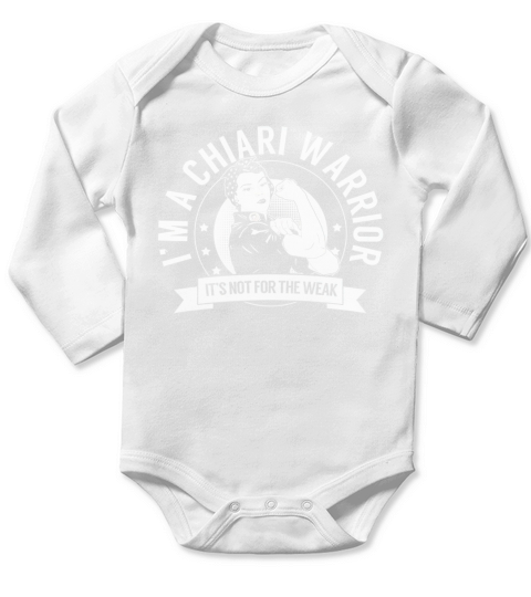 Chiari Warrior NFTW - Chiari Malformation Awareness Long Sleeve Baby One-Piece