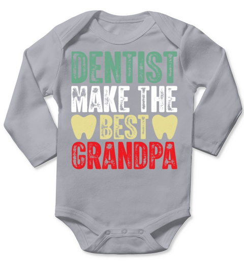 Dentist Grandpa T Shirt Long Sleeve Baby One-Piece