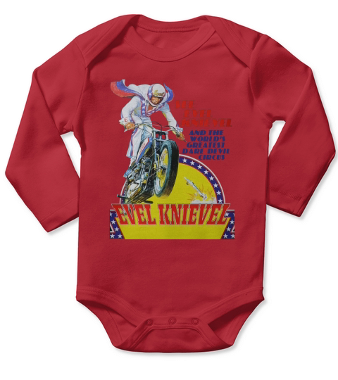 Evel Knievel Daredevil Long Sleeve Baby One-Piece