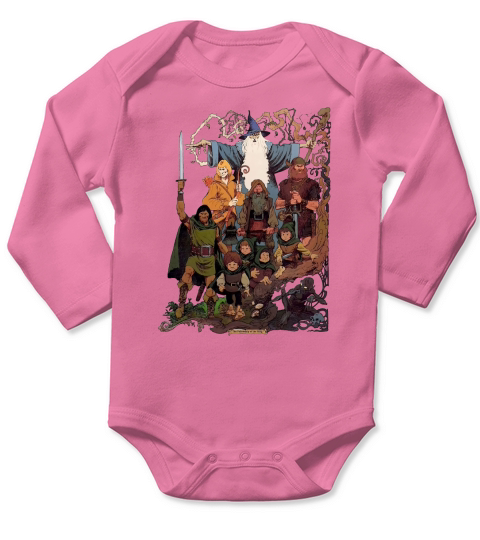 Fellowship of the Ring Long Sleeve Baby One-Piece