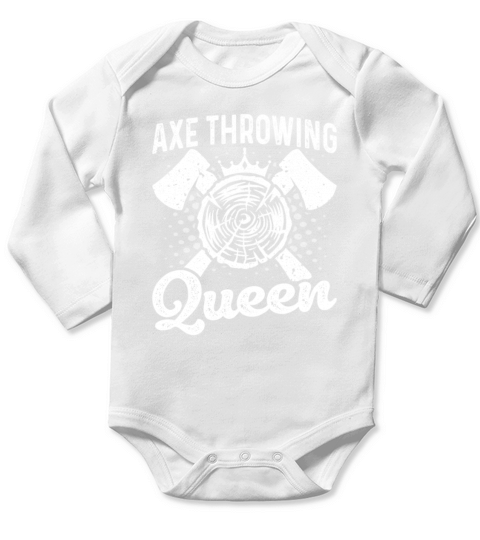 Funny Ladies Woman Axe Thrower - Axe Throwing Long Sleeve Baby One-Piece