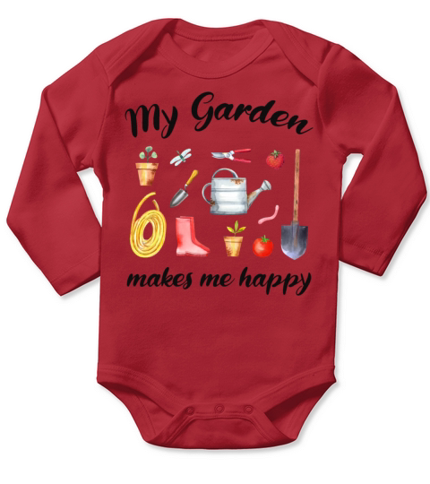 Garden Quote Hobby Gardener Gift Idea Long Sleeve Baby One-Piece