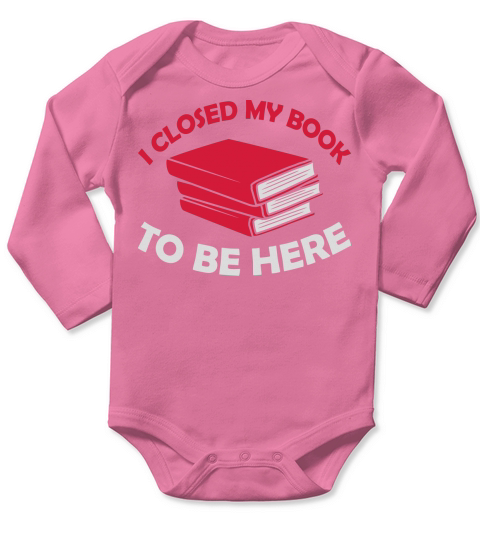 I closed my book Long Sleeve Baby One-Piece