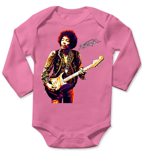 Jimi Hendrix Signauture Long Sleeve Baby One-Piece