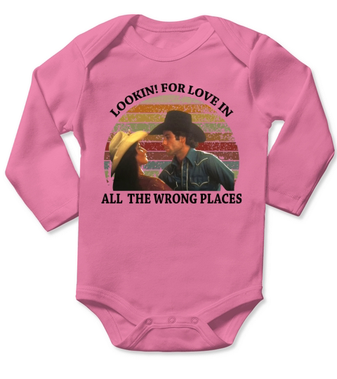 Looking for love in all the wrong places Long Sleeve Baby One-Piece