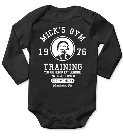 Micks Gym Shirt 1976 Training Long Sleeve Baby One-Piece