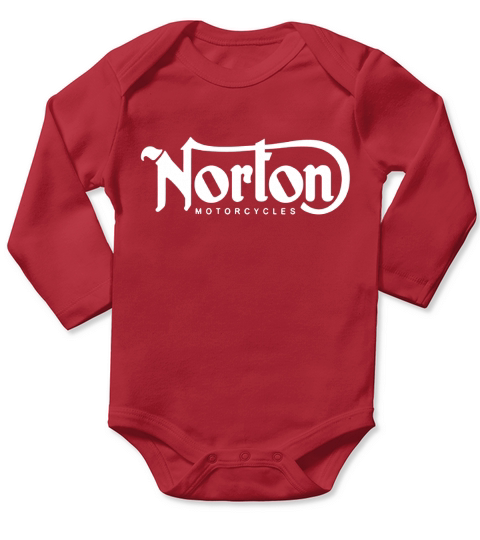 NORTON NORTON LOGO MOTORCYCLETRIUMPH Long Sleeve Baby One-Piece
