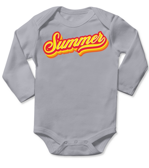 Retro Vintage Summer Long Sleeve Baby One-Piece