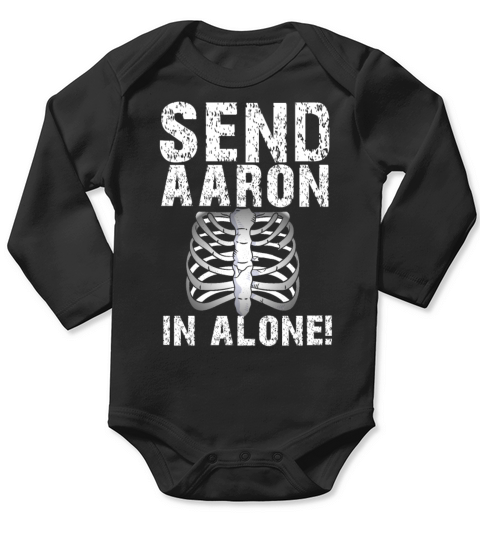 Send Aaron in alone Ghoast Hunting Long Sleeve Baby One-Piece