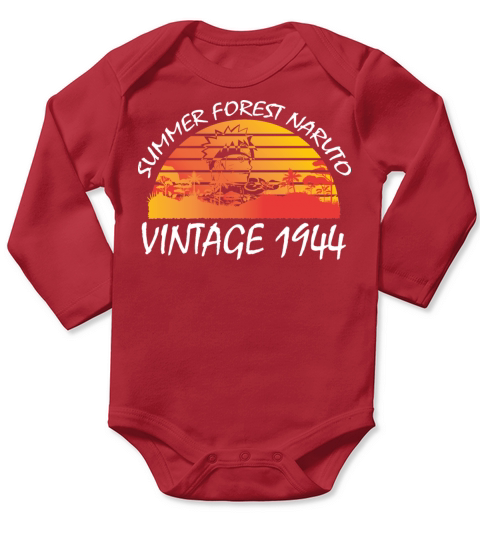 Summer Forest Vintage 1944 Long Sleeve Baby One-Piece