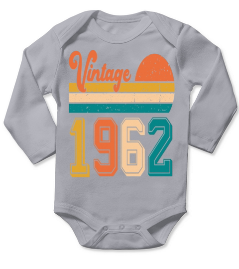 Vintage 1962 birthday gift Long Sleeve Baby One-Piece