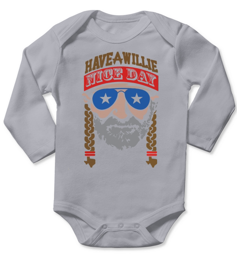 Willie Nelson t-shirt Long Sleeve Baby One-Piece