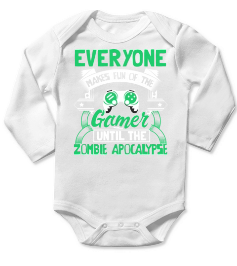 Zombie Apocalypse Monster Gift Idea Long Sleeve Baby One-Piece