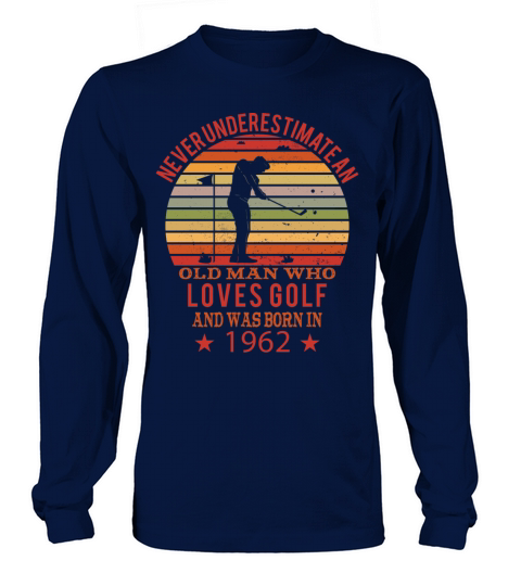 Golfing Golfplayers Vintage 1962 Birthday Long sleeved Unisex