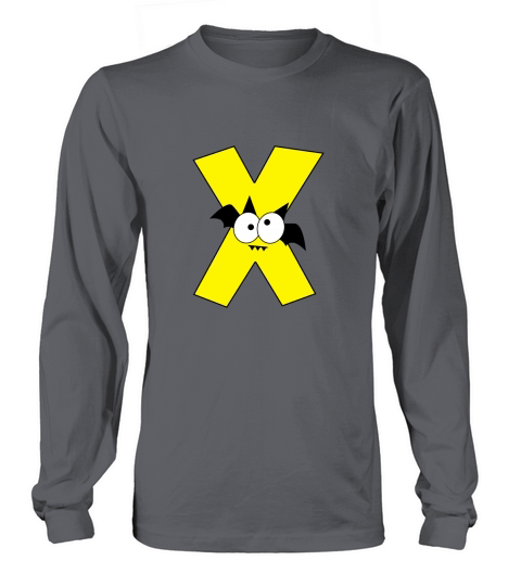 Halloween Alphabets Clipart X Long sleeved Unisex