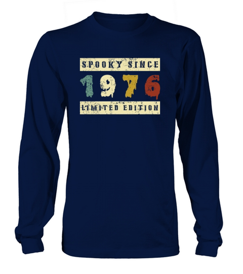 Halloween Spooky Since 1976 Retro Birth Year Long sleeved Unisex