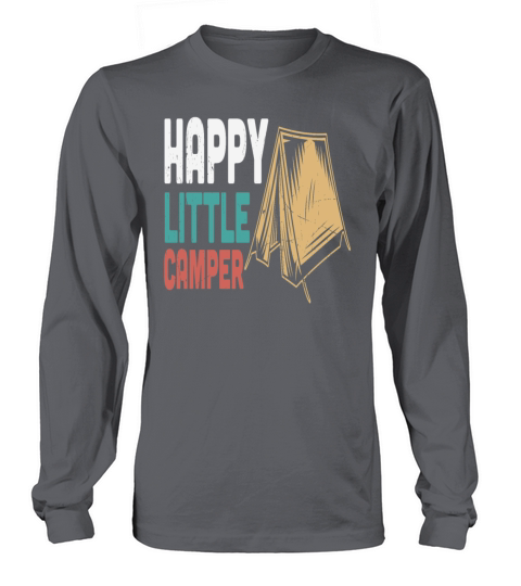 Happy Little Camper Retro Long sleeved Unisex