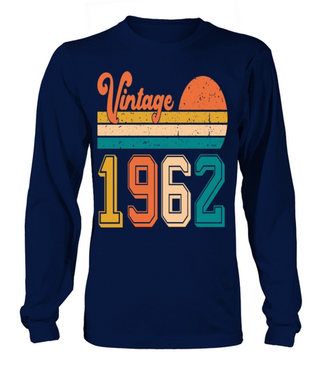 Vintage 1962 birthday gift Long sleeved Unisex