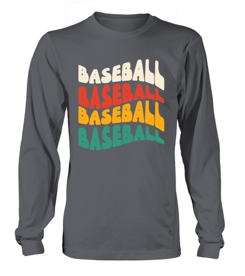 Vintage Baseball Hippie Long sleeved Unisex