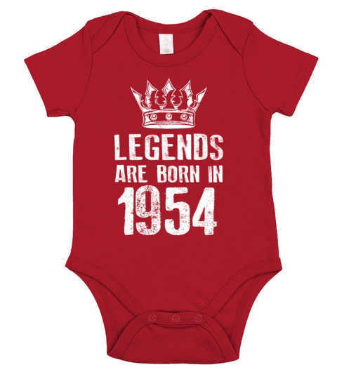 1954 legends born in Short Sleeve Baby One-Piece