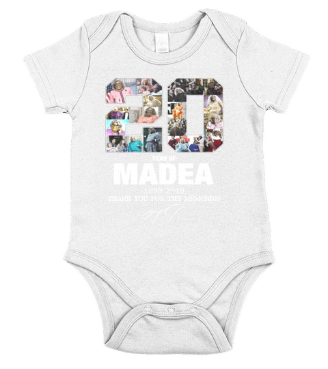 20 years of Madea Thank you for memories t-shirt Short Sleeve Baby One-Piece